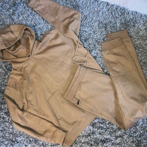 Jordan Craig Tan Hoodie and Joggers Set